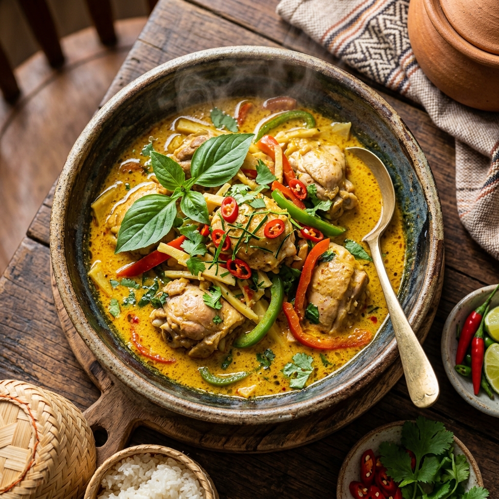 Poulet au Curry onctueux fait maison